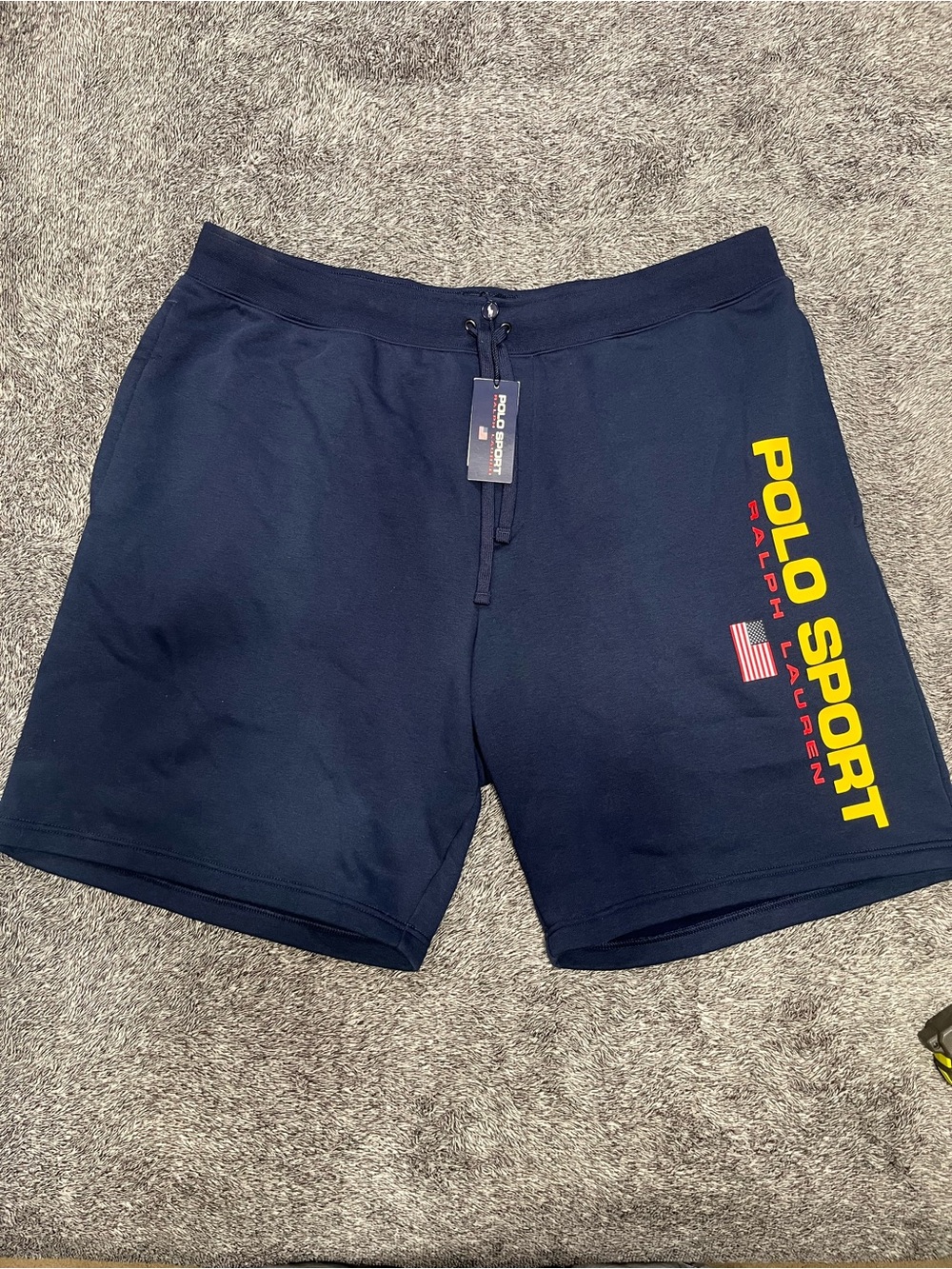 NWT Polo Sport Ralph Lauren Navy Fleece Shorts 2XB Big & Tall